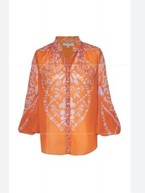 NWT Andres Oralia Mayoral Chiffon Blouse Size 4